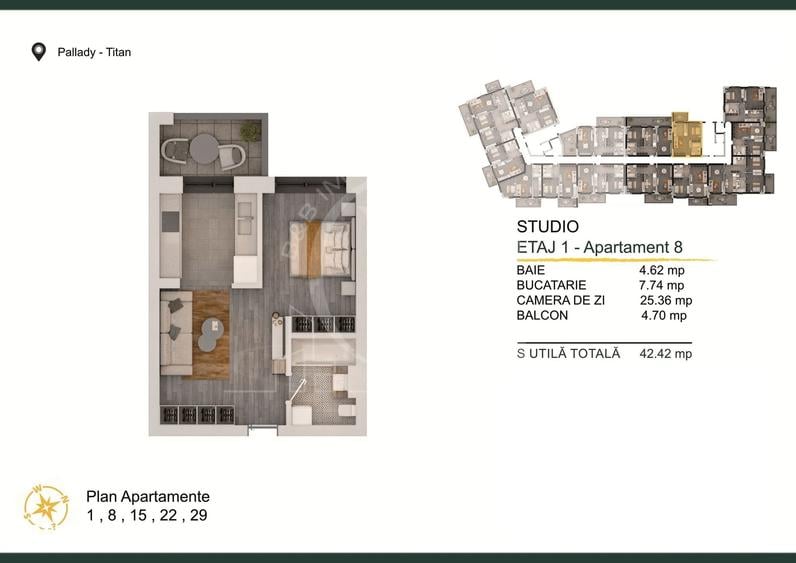 PROMO 2 camere in Theodor Pallady cu Loc de Parcare BONUS - 3