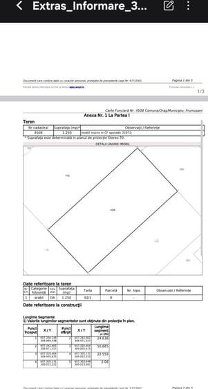 Teren de vanzare Frumusani DN4, 1250 mp Intravilan, Deschidere Mare 25m - 2