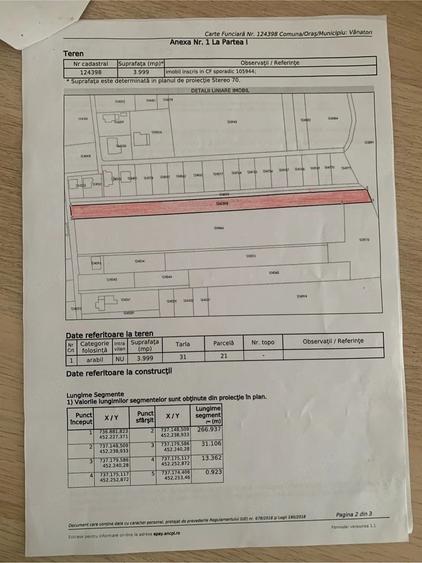 Teren de 4000 mp, în Exterior Vest