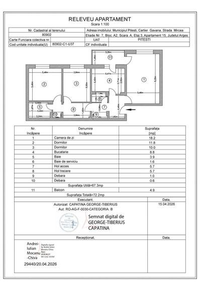 Apartament 3 camere Gavana 3 - 1