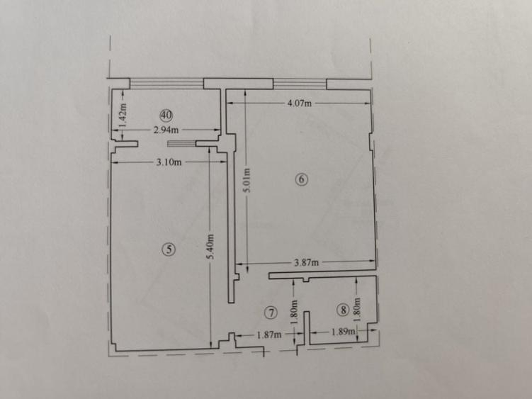 Apartament cu 2 camere în Balciu