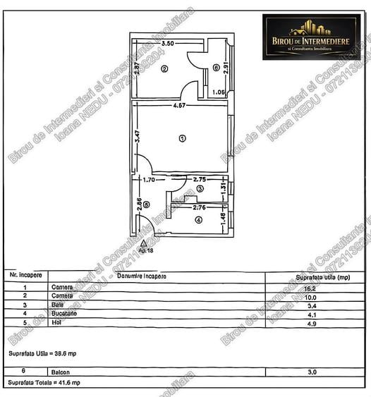 🙋Tomis NORD 🔸2 Camere semiDecomandate 42m² Incadrat EST Gaze - 1