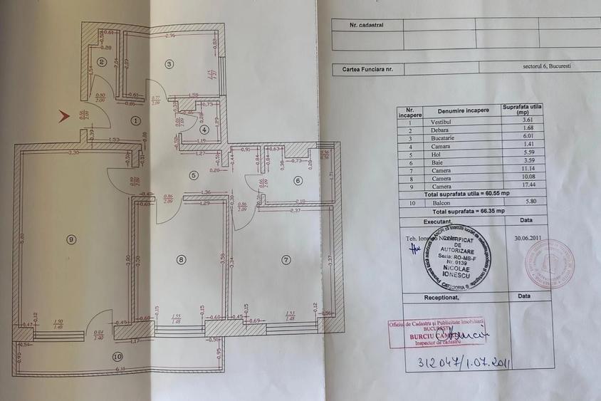 Apartament cu 3 camere decomandat în Timișoara