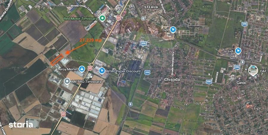 Teren parcelat 27.299mp Timisoara / Zona Sagului - 3