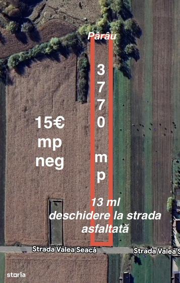 Teren de 3770 mp, în Central
