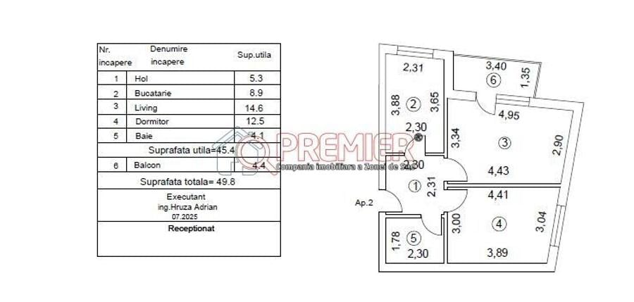 Apartament cu 2 camere decomandat în Ferentari