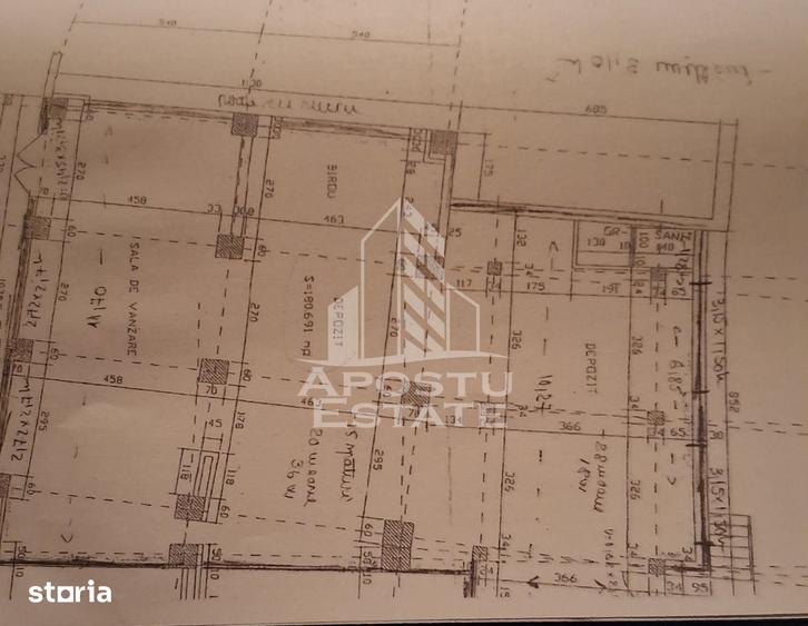 Spațiu comercial, de 180 mp, în Central