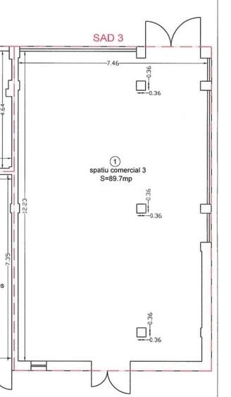 Spațiu comercial, de 89.699996948242 mp, în Sânandrei