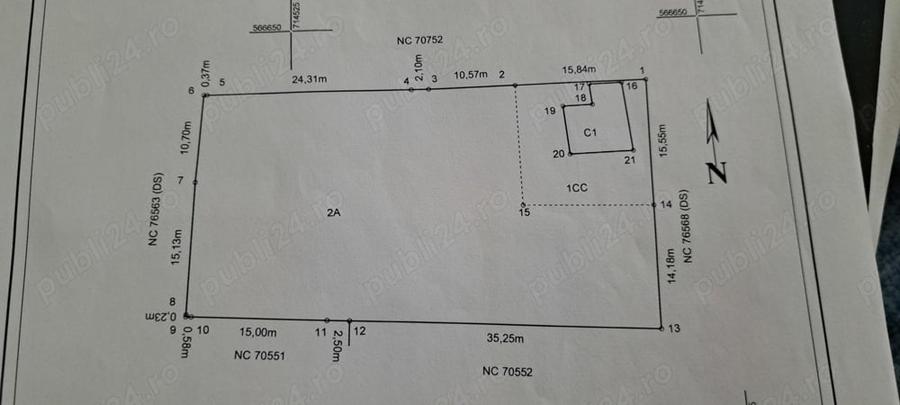Teren de 1488 mp, în Secuia
