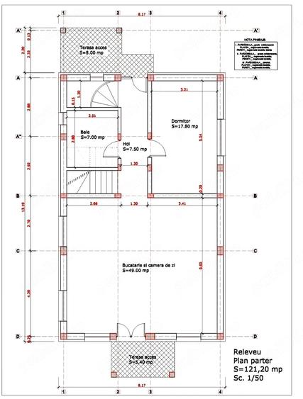 Casă cu 5 camere cu Teren 440 Mp în 1 Decembrie