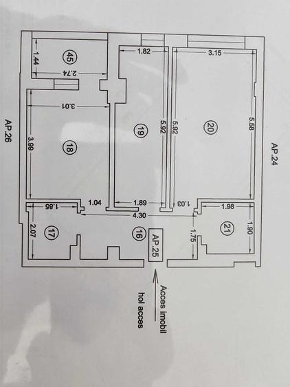 Vand AP. 2 camere decomandat, 60 MP + Loc de parcare prop. - NU DORESC COLABORARE CU AGENTII IMOBILIARE - 1