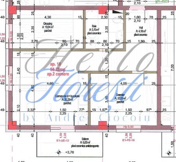 Apartament 2 camere, 58.23 mp , Zona Calea Turzii /Cluj Napoca - 2