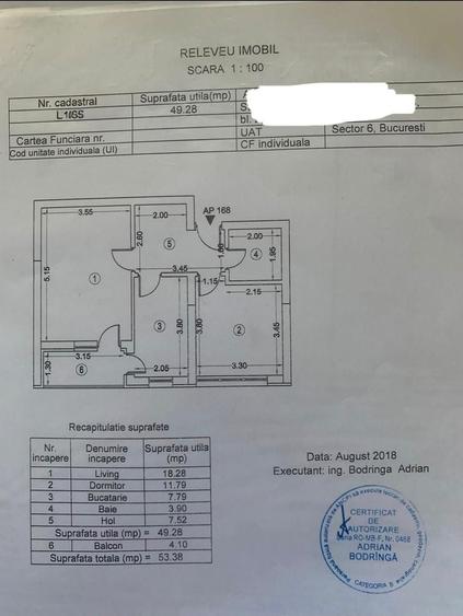 Apartament cu 2 camere decomandat, mobilat în Lujerului
