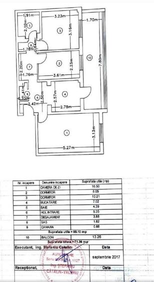 Apartament cu 3 camere decomandat în Copou