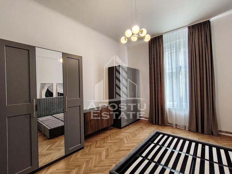 Apartament cu 2 camere nedecomandat, mobilat în Elisabetin