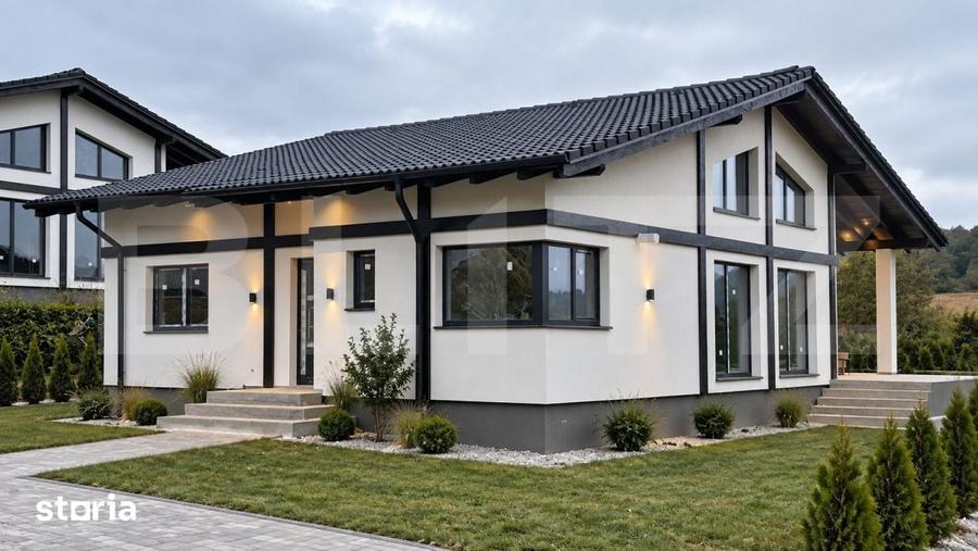 CASE INDIVIDUALE PE UN SINGUR NIVEL - Casa individuala noua, 4 camere - 1