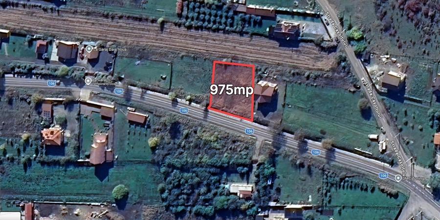 Teren Construcții intravilan de 975 mp, în Daia