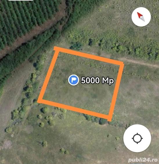 Teren de 2500 mp, în Nord