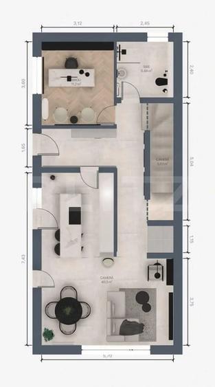 Duplex premium, 5 camere, 240 mp, garaj, Dambul Rotund - 20