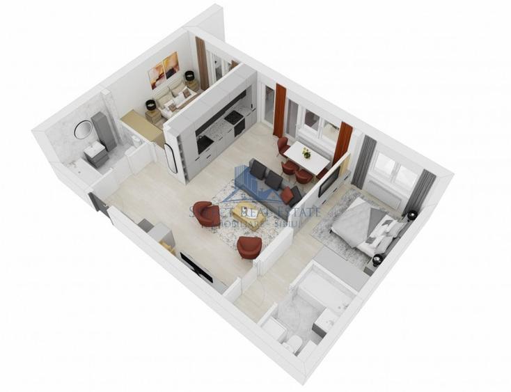 Apartament cu 3 camere decomandat în Șelimbăr — fotografia 3