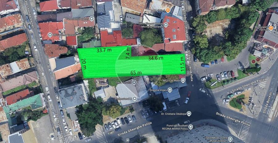 Teren Construcții intravilan de 1039 mp, în Victoriei