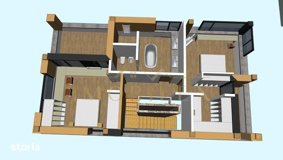 Casă cu 5 camere cu Teren 756 Mp în Chinteni