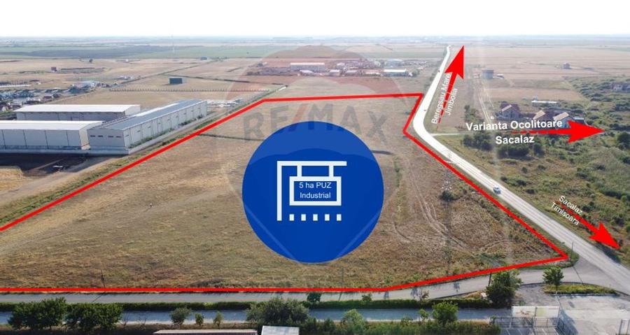Teren agricol intravilan de 50000 mp, în Săcălaz