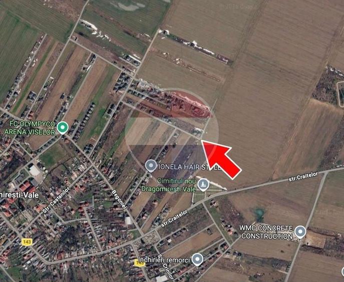 Teren agricol intravilan de 1455 mp, în Dragomirești-Vale