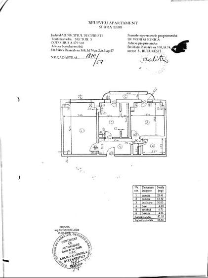 Apartament cu 2 camere decomandat, mobilat în Calea Călărașilor