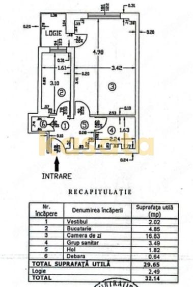 Garsonieră decomandată în Colentina