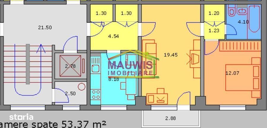 Apartament cu 2 camere semidecomandat în Titan — fotografia 1