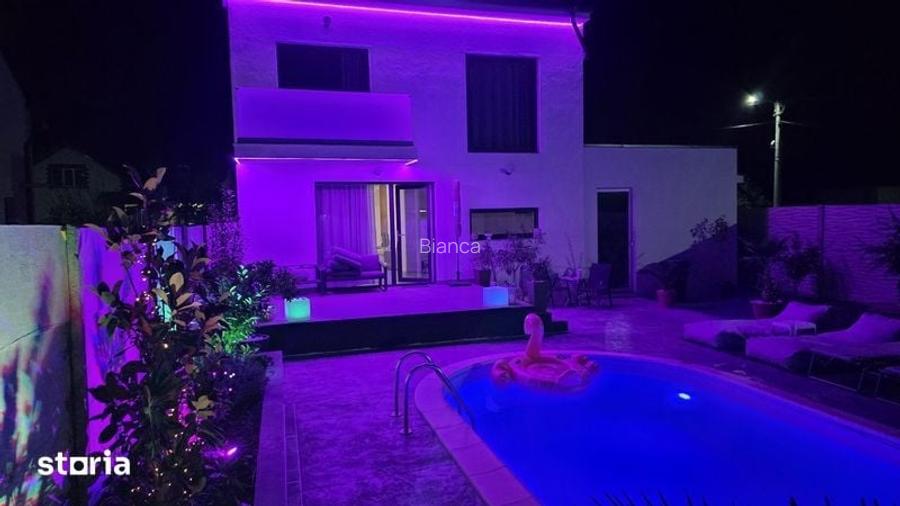 Vila Noua cu piscina de inchiriat in Arad com Fantanele
