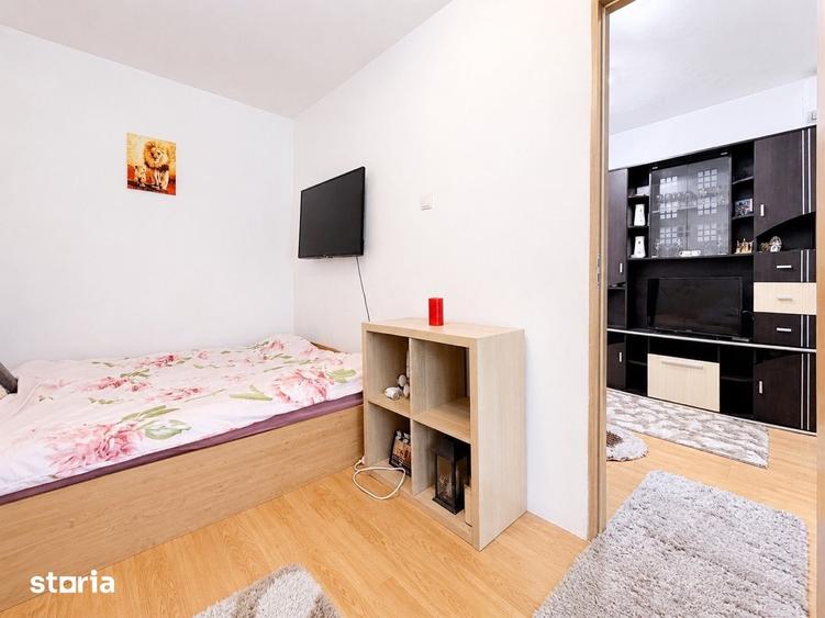 Apartament cu 2 camere nedecomandat, mobilat în Fratelia