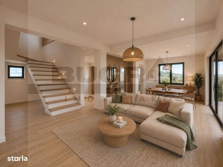 Casa individuala de 120mp, teren 500mp, finisata modern, zona Chinteni - 14
