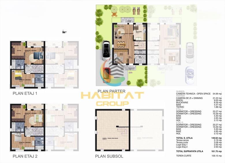 Duplex cu 6 camere cu Canalizare în Berceni