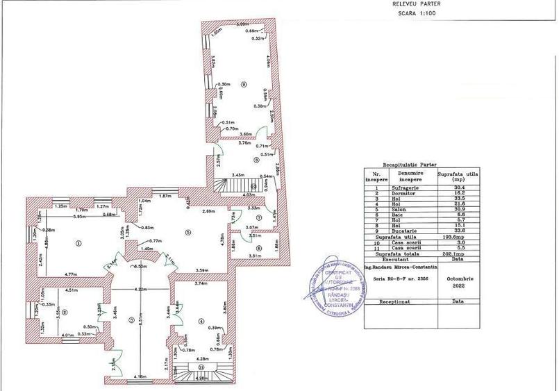 Casă cu 8 camere cu Teren 455 Mp în Central