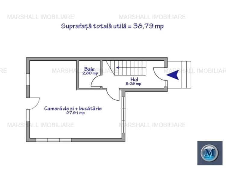 Casă cu 4 camere cu Canalizare în Mihai Bravu