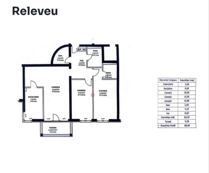 Apartament cu 3 camere decomandat în Avantgarden