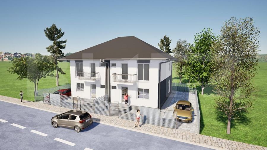 Duplex cu 4 camere cu Teren 220 Mp în Tărlungeni
