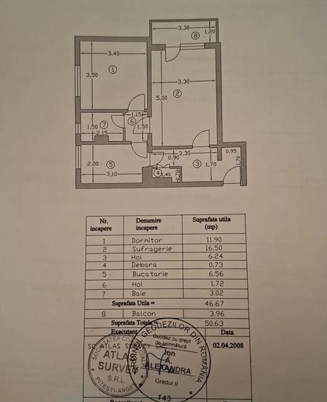 Apartament cu 2 camere decomandat în Trivale