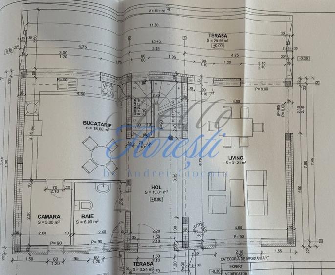 Casă individuală cu 4 camere cu Canalizare în Baciu