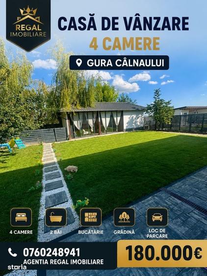 Casă cu 4 camere în Gura Câlnăului
