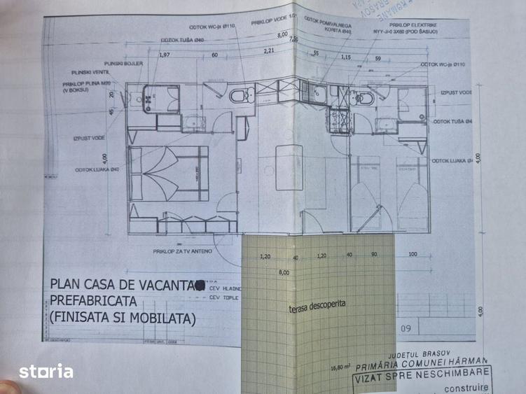 Casa modulara la cheie, teren 450 mp, la 18 km de Bra?ov, 48.000 - 5