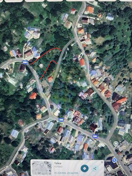 Teren de 2500 mp, în Talea