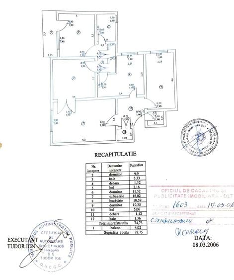 Apartament cu 4 camere în Central
