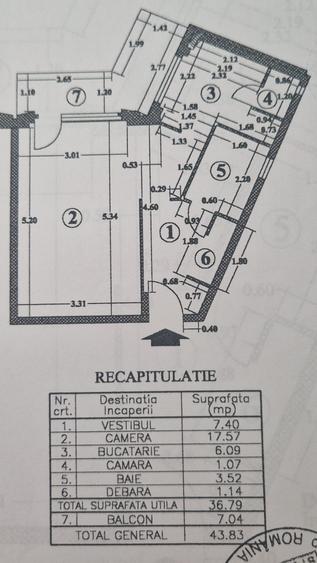 Garsonieră decomandată în Lacul Tei