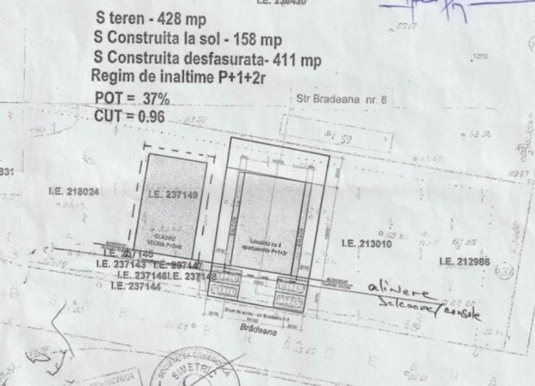 Teren Construcții intravilan de 428 mp, în Rahova
