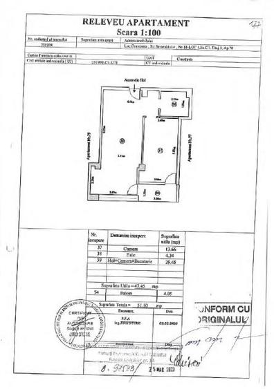 Apartament cu 2 camere decomandat în Tomis Nord