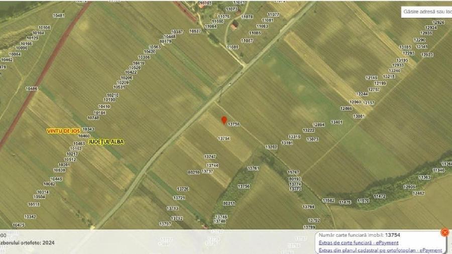 Teren agricol extravilan în Vințu de Jos