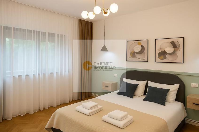 Apartament cu 2 camere nedecomandat, mobilat în Cișmigiu